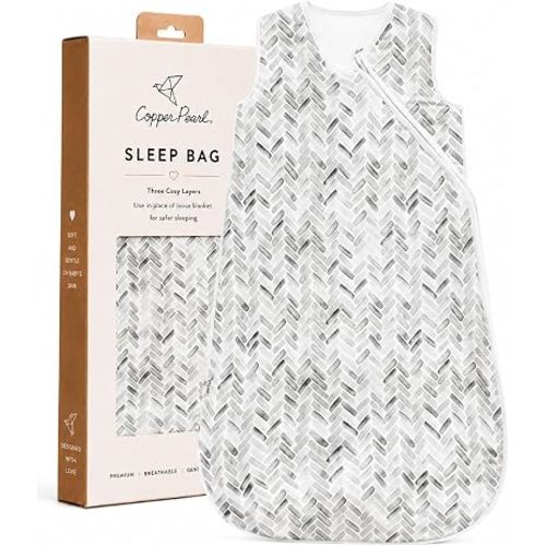 Copper Pearl Baby Sleep Sack, Alta - Wearable Blanket for 0-6 Months, Sleeveless Sleep Sack for Baby Boy or Girl
