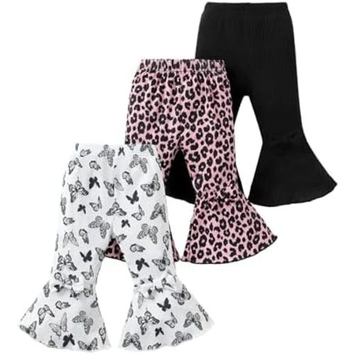 Baby Girl Flare Leggings 3 Pack