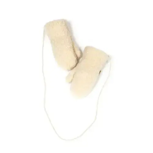 Alwero - Shearling Baby Mittens - Cream | Smallable