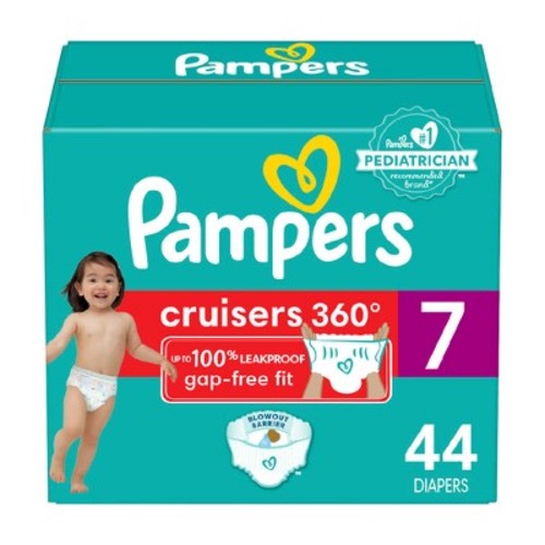 Pampers Cruisers 360 Diapers Super Pack - Size 7 - 44ct