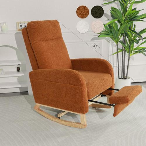 51‘’ Modern Rocking Chair Nursery, Comfy Glider Nursery Chai - TikTok Shop