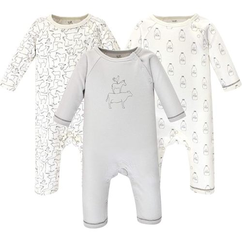 Touched by Nature Baby Girls' Organic Cotton Coveralls
