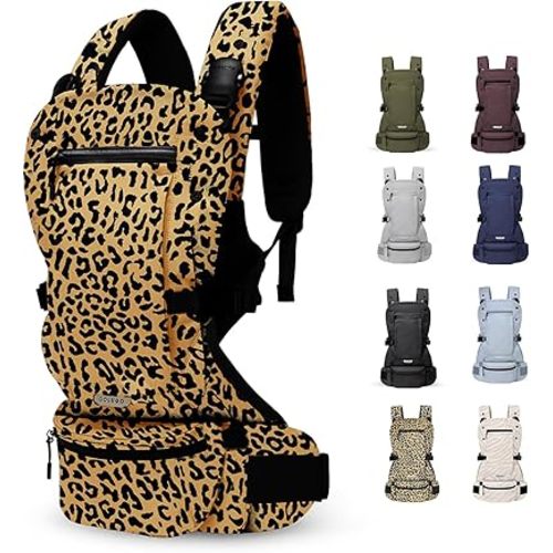 Colugo Baby Carrier - Baby Carrier Newborn to Toddler, Toddler Carrier, Adjustable, Lightweight, Breathable Carrier for Newborn to 33 Pounds (Wild Child)