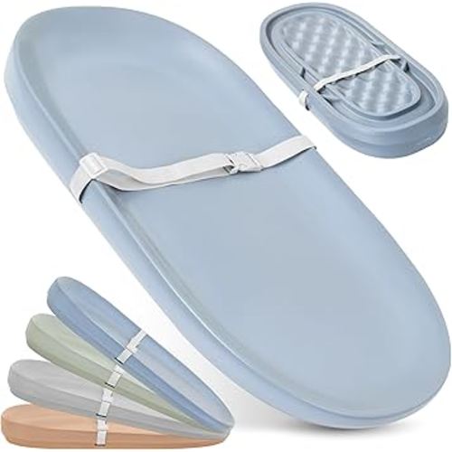 Waterproof Baby Changing Pad - Easy to Clean, Lightweight & Portable - Large Foam Cushion for Comfort - Jool Baby (Blue)