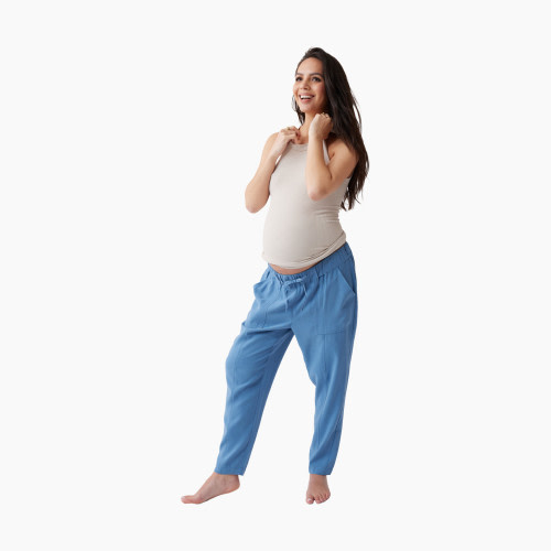 Ingrid and Isabel Seamless Rib Tank - Stone, XL