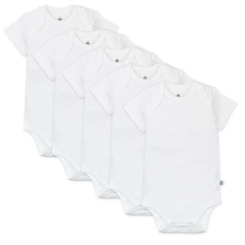 5-Pack Organic Cotton Short Sleeve Bodysuits | Honest Baby Clothing