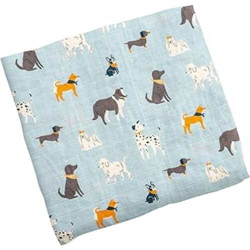 Stephen Joseph, Muslin Swaddle Blanket for Baby Girls and Boys, Newborn Receiving Blanket for Swaddling, 100% Cotton Baby Swaddle Wrap, Receiving Swaddle Wrap, 47 x 47 inches
