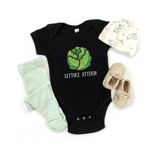 Lettuce Attend Baby Onesie, Orthodox Onesie, Funny Baby Onesie, Orthodox Baby Gift, Baby Bodysuit, Let Us Attend Baby Gift, Greek Baby Gift