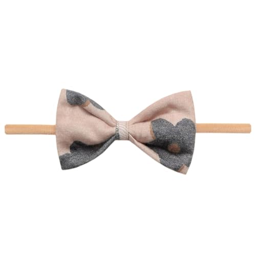 Copper Pearl Bowtie Baby Bow Gemma in Tan