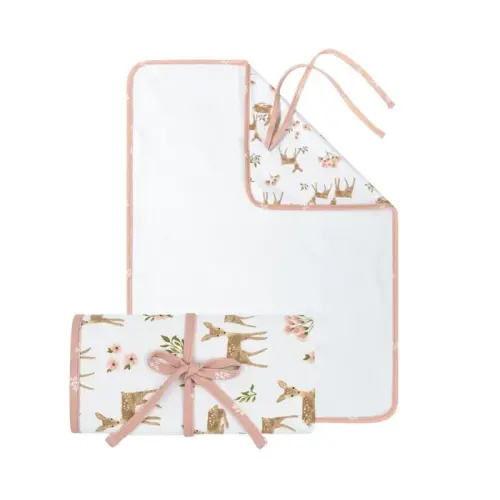 Living Textiles Waterproof Travel Change Mat Sophia Garden | Baby Bunting AU