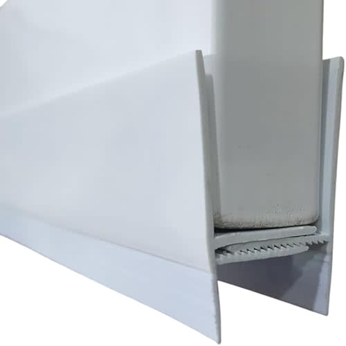 Door Sweep, Dual Rubber Seal, (White, 32 inch)