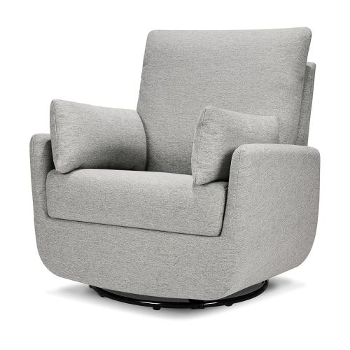 DaVinci Juno Swivel Glider in Frost Grey, Greenguard Gold & CertiPUR-US Certified