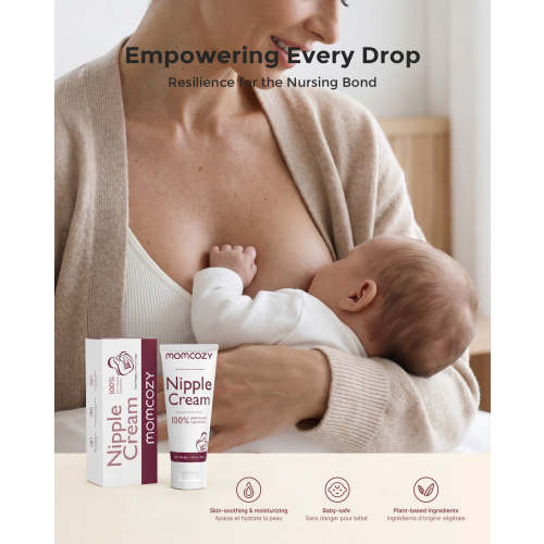 100% Natural Lanolin-free Nipple Cream for Breastfeeding
