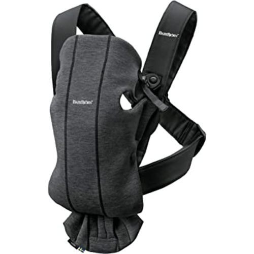 BabyBjörn Baby Carrier Mini, 3D Jersey, Charcoal Gray