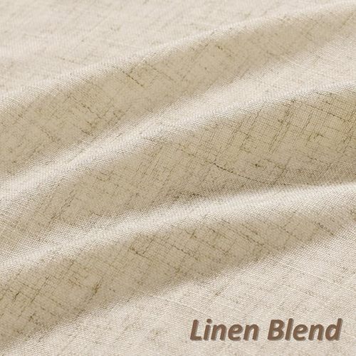 Guken Linen Curtains 90 Inch Length for Living Room Bedroom 2 Panels Set Rod Pocket Light Filtering Semi Sheer Window Curtains 52 Inch Width Boho Farmhouse Drapes Flax Beige Linen, W52xL90