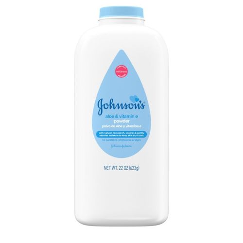 Johnson's Naturally Derived Cornstarch Baby Powder, Aloe & Vitamin E For Delicate Skin - 22oz