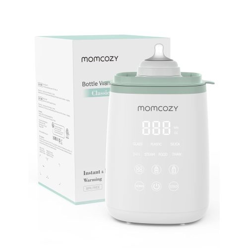Momcozy Baby Bottle Warmer, 6-in-1 Baby Milk Warmer with Smart Temperature Control, Breastmilk Warmer, Fast Baby Food Heater, Steam Sterilizer