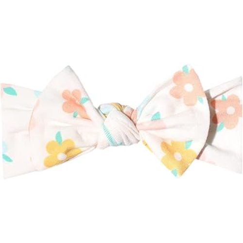 Copper Pearl Baby Bows: Stylish Headbands for Baby Girls, Premium Soft and Stretchy Baby Headbands, Perfect for Newborns, Trendy Designs - Daisy