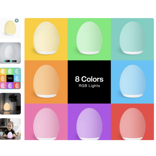 VAVA Baby Egg Night Light with Touch Control