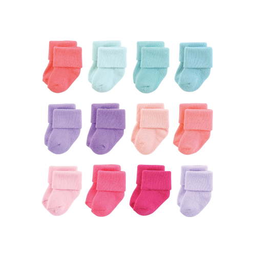 Hudson Baby Terry Socks, 12 Pack, 0-12 Months