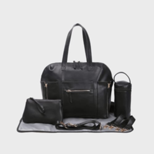 CHELSEA CONVERTIBLE BLACK diaper bag