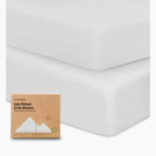 KeaBabies Isla Bamboo Viscose Fitted Crib Sheets - French Gray