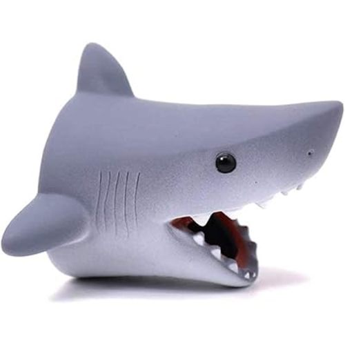 Cartoon Faucet Extender Washbasin Bath Spout Cover Cute Animal Faucet Cover Bath Fun (Grey Shark)