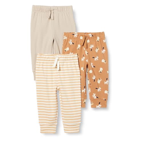Amazon Essentials Unisex Toddlers and Babies' Cotton Pull-On Pants, Multipacks