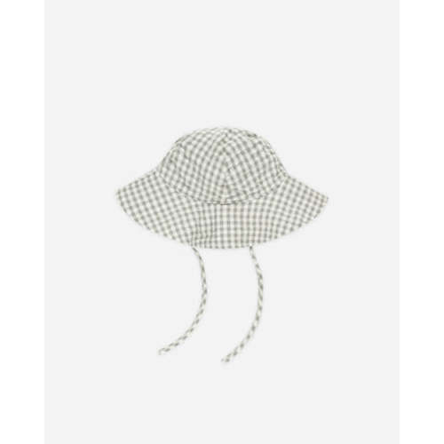 Floppy Sun Hat || Eucalyptus Gingham
