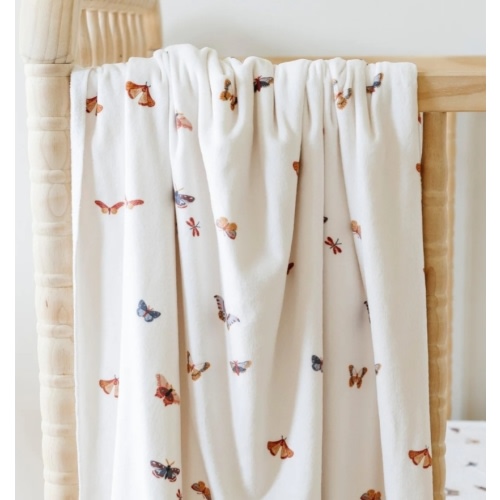 Plush Minky Stretch Luxe Swaddle - Butterfly