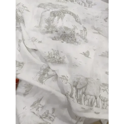 Safari Toile X-Large Muslin Swaddle