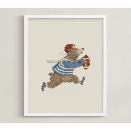Animal All-Stars Art - Bear / White Frame / 16x20