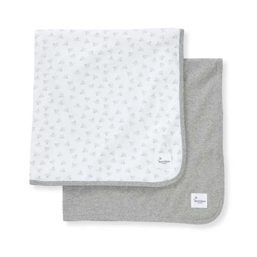 Honey Bee Organic Cotton Receiving Blankets 2 Pack