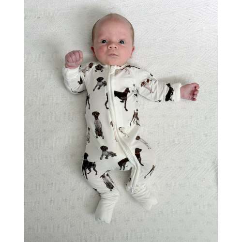 German Shorthaired Pointers - Convertible Zip Footies