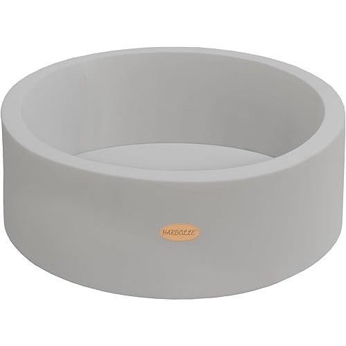 Baby Ball Pit Soft Round Memory Foam Ball Pits NOT Included Balls Indoor Outdoor Playpen for Babies Toddlers Kids Infants for Girls Boys, Gray