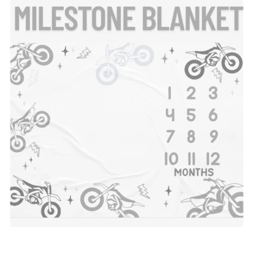 Moto Milestone Blanket – Strictly Wild