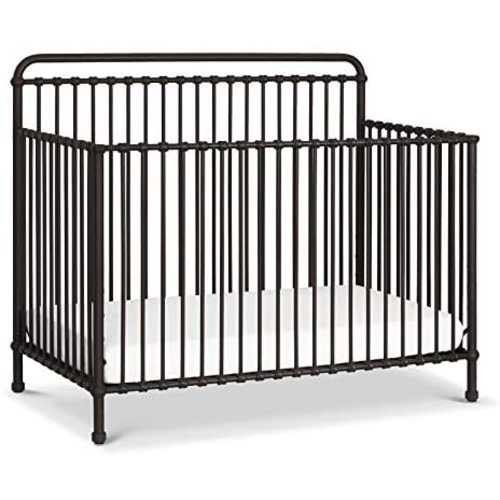 Million Dollar Baby Classic Winston 4-in-1 Convertible Metal Crib in Vintage Iron, Greenguard Gold Certified