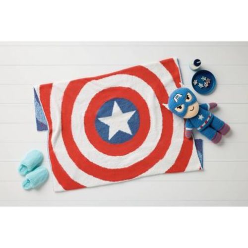 Marvel Captain America Shield Knit Kids' Throw Blanket - The Marvel Collection by Pillowfort™