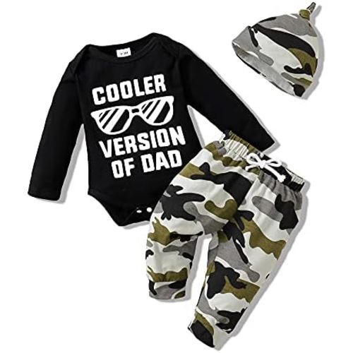 NZRVAWS Newborn Baby Boy Clothes Outfits Letter Prined Romper Pants Set Baby Boy Clothing 0 3 6 9 12 18 Months