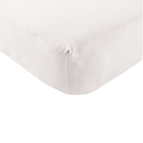 Touched By Nature Baby Organic Cotton Crib Sheet, White, One Size