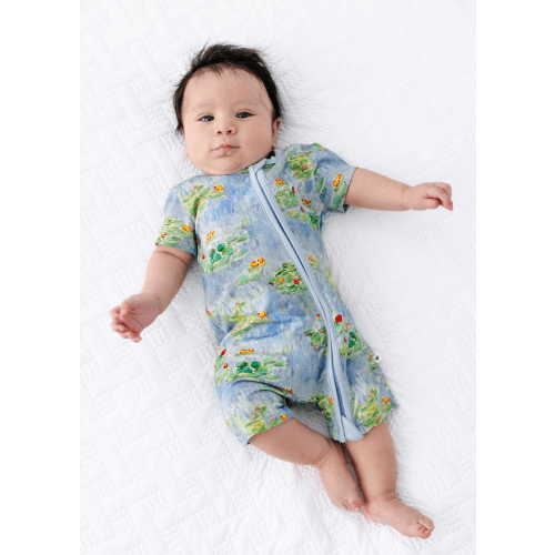 Water Lilies Shortie Romper