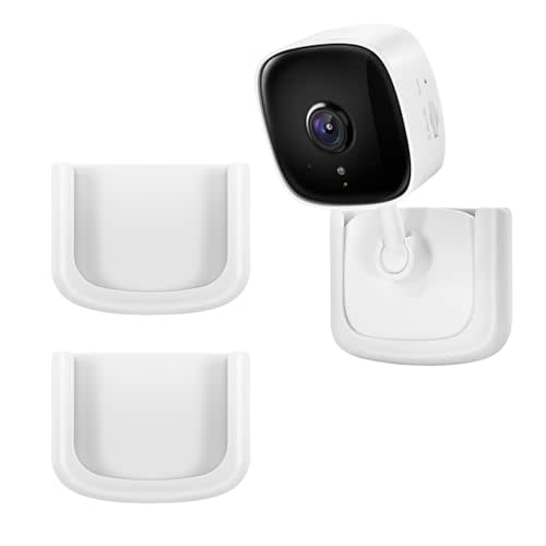 MagitcSee 2 Pack Adhesive Wall Mount Bracket Stand for Tapo Indoor Security Camera C100, C110 - No Drilling Easy Installation Window Mount Fits TP Link Camera