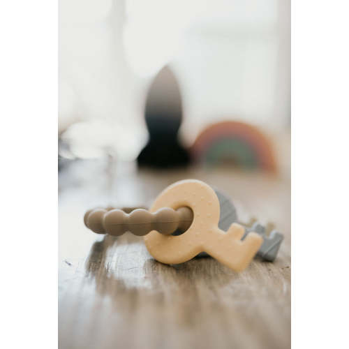 Key Rattle Teether – Three Hearts Modern Teething Accessories