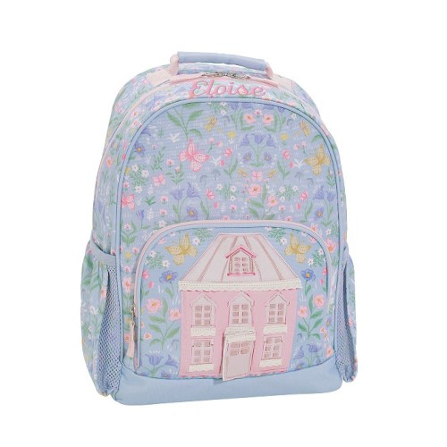 Mackenzie Blue Floral Dollhouse Backpacks | Pottery Barn Kids