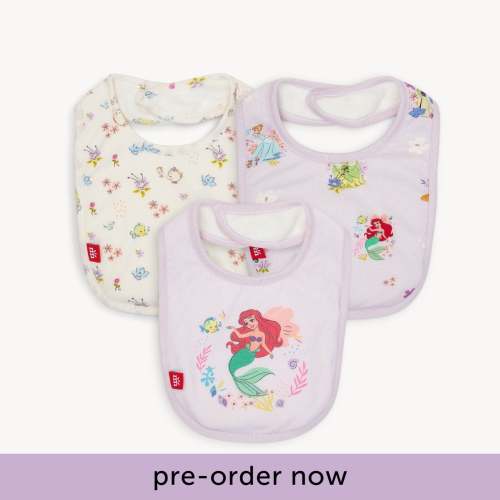 Disney | Magnetic Me Princess modal magnetic stay dry infant bib 3-pac
