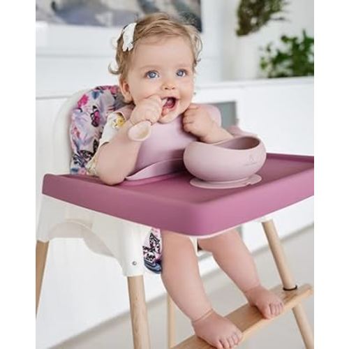Woodsi Footsi Highchair Footrest for IKEA Antilop, Bamboo Wooden Footrest, Height Adjustable, High Chair Accessories,Suitable Footstool with Rounded Corners