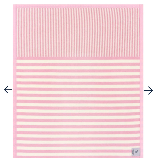 Sweet Pea Stripe Blush Mini Blanket