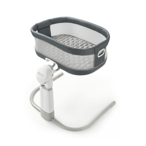Graco DreamMore Newborn Bedside Sleeper Bassinet Deluxe with Calming Motion, Portable Baby Mattress, Maison