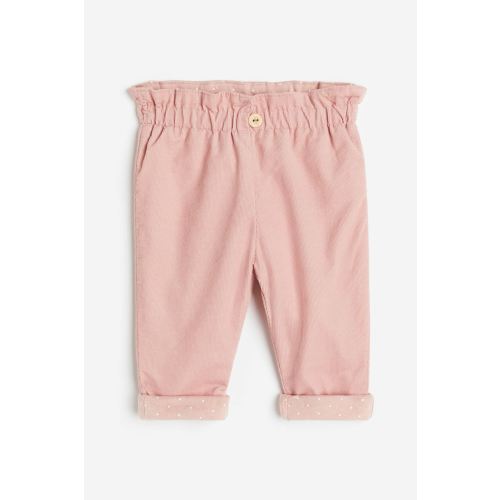 Lined Corduroy Pants, Pink
