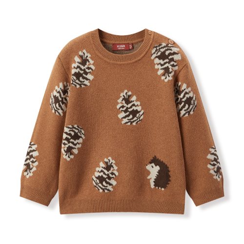 Pinecone & Hedgehog Knitted Sweater